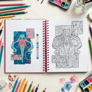 interior sailor moon libro colorear